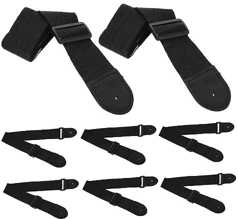 SWOOMEY 8stücke Teiliges Gitarrengurt Verstellbare Langlebige Gitarrengurte Für Akustikgitarren Komfortabel Und Atmungsaktiv Für Bass Und Gitarre