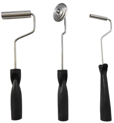 Herramientas de fibra de vidrio,Rodillo laminado,Rodillos para laminar de aleación de aluminio 3x - Juego de rodillos de burbujas para laminación de fibra de vidrio para compuesto de resina de molde,