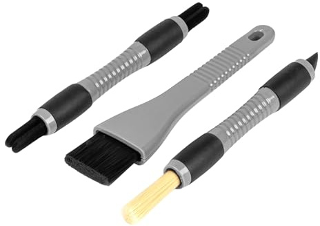 Tek Automotive 3 Pack Car Detailing Brush Set – Soft Interior Detailing Brushes for Dash, Vents & Crevices – Car Valeting Equipment & Interior Cleaning Tools for Dust, Crumbs & Hard to Reach Areas