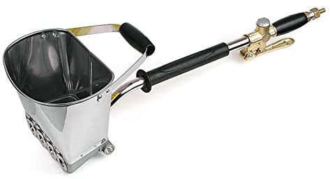 Pistola a spruzzo per malta cementizia per pareti dipinte - Spruzzatore per gesso e gesso con secchio tramoggia per un rivestimento efficiente delle pareti