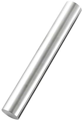 Rodillo de Acero Inoxidable Plata 1pieza para Repostería Ligera | Diseño de Varilla, Acabado Brillante, Apto para Masa y Pan, Formato Compacto para Cocina