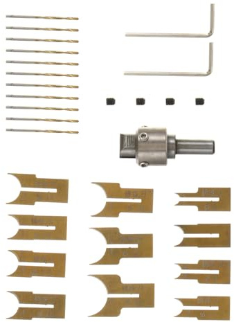 Toddmomy 24 piezas Brocas para Madera Kit Profesional para Hacer Anillos Pulseras y Cuentas Herramientas Precisas para Bricolaje y Tallado Madera