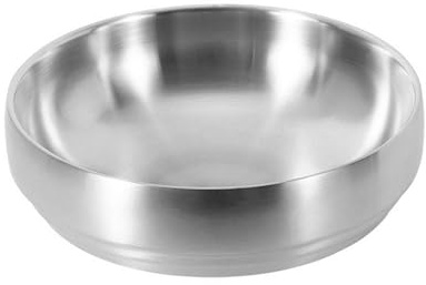 Illkjasfc Ensaladera De Acero Inoxidable con Diseño Resistente Calor para Sopa Caliente Fideos Y Comidas Familiares Utensilios De Cocina con Acabado Dorado para Servir En Fiestas