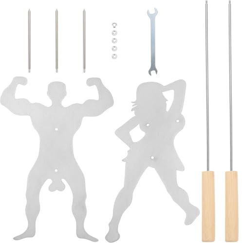 Ciieeo Brochettes en Métal pour Barbecue, Lot de 1 Ensemble, Aiguilles de Cuisson Lisses pour Grillades, Ustensiles Pratiques pour Barbecue Extérieur et Pique-Niques