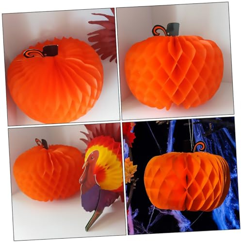 SHINEOFI 6 Pezzi Decorazioni di Halloween e Pasqua a Palla di Fiori di Carta a Nido d'Ape, Leggero e Riutilizzabile, per Feste e Decorazione Casa