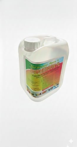 Biohergon Fluid Concime Organico Azotato Liquido con Aminoacidi e Peptidi - Bio-Stimolante Professionale per Piante e Orto - Flacone da 5 L