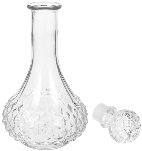 Abaodam Bottiglia di Vetro da 500ml Tappo Ermetico per Vino e Liquori, Design Semplice e Aspetto Artistico per Famiglie e Hotel