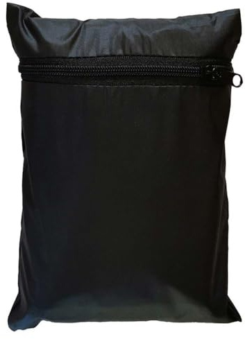 BildeeMait Housse de table de ping-pong en polyester 420D robuste et résistante aux intempéries, adaptée à la plupart des tables pliables avec boucles et sac de transport, noir, 165 x 70 x 185 cm