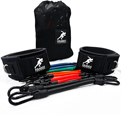 Kbands | Speed and Strength Leg Resistance Bands | Includes Speed 101 and Agility FX Digital Training Programs - Sizes for Youth, Intermediate, and Advanced Athletes