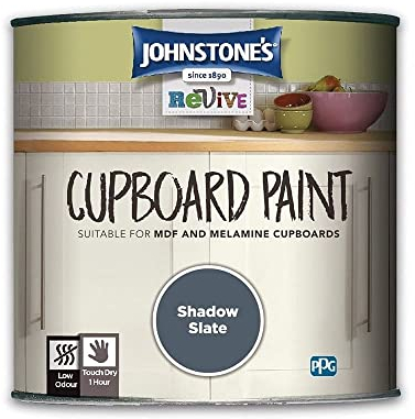 Johnstone's 431002 Cupboard Paint Shadow Slate 750 ml