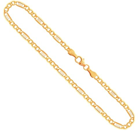EDELIND Goldkette Herren Damen 333 585 375 Echtgold - Fantasiekette 3.5 mm