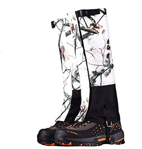 WarmHeartting Gamaschen Wandern Tarnung wasserdichte Einstellbare Gamaschen Atmungsaktive Beinschutz Gaiter für Outdoor-Hosen zum Klettern,Trekking, Schneewandern und Jagd