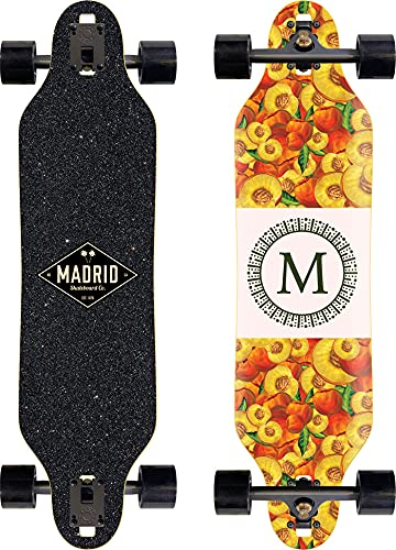 MADRID Skateboards Weezer Longboard Complete, Skateboard, Peaches Longboard Complete, Mehrfarbig, 36