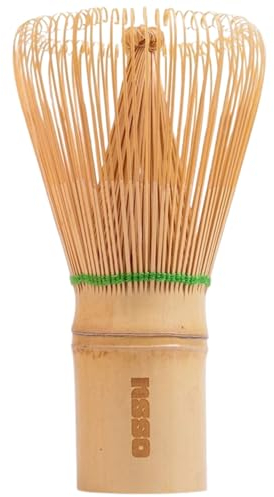 OSSU - Matcha Tea Whisk, Green Ribbon, Natural Bamboo Tea Whisk, Matcha Tea Set, Chasen, Tea Drinking, Preparing Matcha Powder, Tea Ceremony