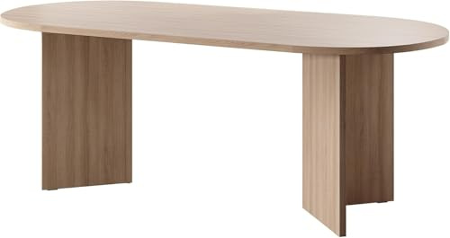 Selsey Table À Manger Ovale 90 x 204 cm, 6-10 Personnes, Chêne Lindberg