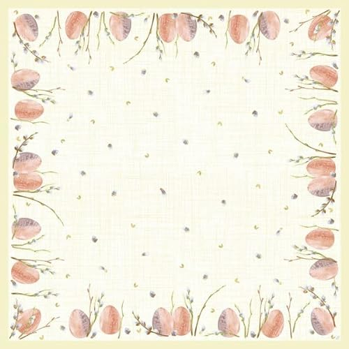 100x DUNI Dunicel® Mitteldecken 84 x 84 cm Willow Easter