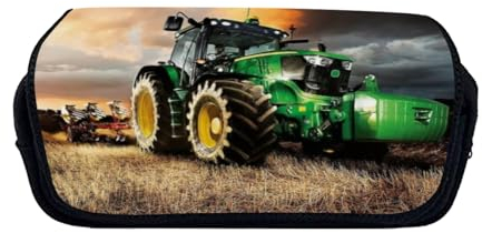 Tractor Federmäppchen Große Aufbewahrung Traktor, Federtasche Pencil Case Traktor Büro Briefpapier Tasche Geeignet Etui Für Mädchen (Styple 2#,20 * 10 * 9cm)