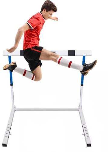 Hürden Verstellbarer Agility-Hürdentrainer für Fußballer, Metall-Trainingsgerät für Leichtathletik-Hürden Von 30 bis 42 Zoll, Tragbare Geschwindigkeits-Trainingshürden für Rennen