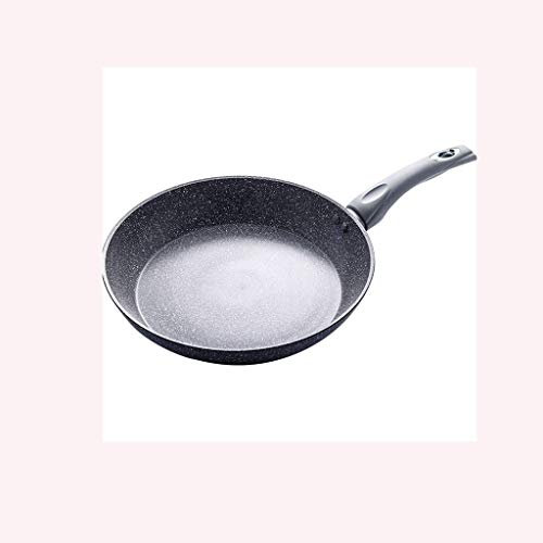 YIHANSS Bratpfanne aus Eisen - Pfannkuchenpfanne, Antihaftbeschichtung, Pizzapfanne, Omelettpfanne, Omelettpfanne, leicht zu reinigen, grau, 28 cm