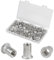 CPROSP 105 Pezzi Rivetti Filettati Alluminio M8 con Scatola Portaoggetti, 11 mm Dado per Rivetto M8, Dadi per Rivetti Ciechi per il Fissaggio dei Mobili, Ottimi Rivetti in Alluminio