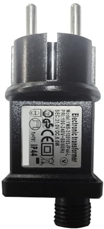 Joskeijky Adattatore CA 31 V 6 W 193 MA Corrente di Uscita 100 V-240 V Adattatore Elettronica Impermeabile Funzioni Adattatore di Alimentazione Spina UE