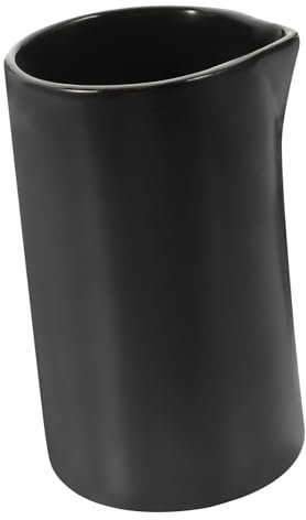 Pichet à Lait Céramique Noir Mini, Crémier pour Café et Thé