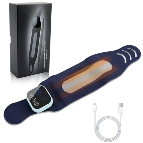 EMS & TENS Hand Massager 5 Modes 3 Heat Settings 9 Levels Massage Strength 800 mAh Wrist Massager with Heat Christmas for Mum and Dad, Light and Breathable