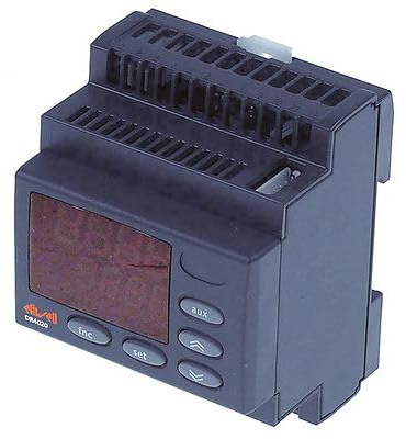 Eliwell DR4020 elektronikregulator 100–240 V AC för NTC/PTC/Pt1000–210 till +810 °C ingen visning 2 x 4 stycken fästning DIN skenor