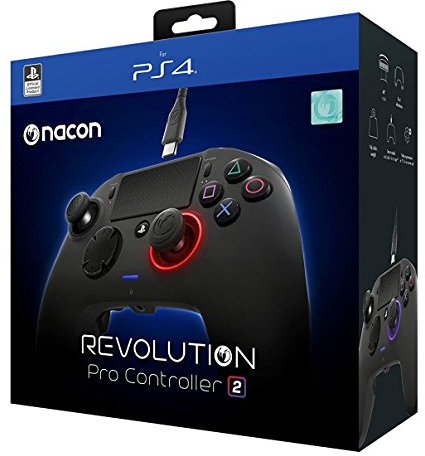 Nacon Revolution Pro Controller 2 offiziell lizenzierte schwarze Konsolen-Controller, kompatibel mit: Sony PlayStation 4