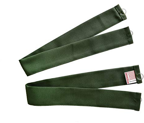 1 Paar Klassische Raffhalter Hetty Grün | 2-er Set Raffbänder/Rückhaltebänder für Gardinen in gemütlich-rustikalem Landhaus-Stil | hochwertiger Webstoff, langlebig, pflegeleicht