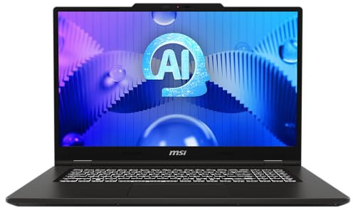 MSI Venture 17 AI, Business Laptop, Core Ultra 7 Prozessor, 17,3 Full HD Display, Arc Grafik, 16 GB RAM, 512 GB SSD, Windows 11 Home, QWERTZ Tastatur, A1MG-006