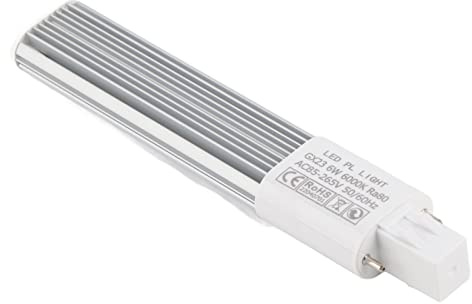 Lampe LED Compacte 6W 2 Broches GX23, Blanc Froid,28 LED 2835, Alliage Aluminium et ABS, Éclairage Horizontal Encastré, Pour Salon Cuisine Bureau