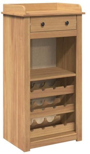 vidaXL Vinskåp Panama 57x40x111,5 cm massiv furu, vinförvaring, vinhylla, flaskhylla, flaskskåp, vinhyllor, flaskhyllor, skåp, hylla, hyllor, vinställ