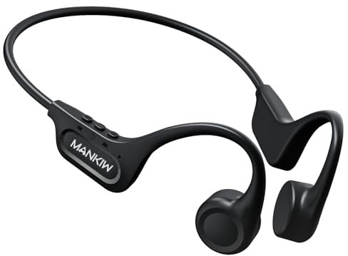MANKIW Bone Conduction Headphones, Open-Ear Wireless Sports Headphones with Bluetooth 5.3, Waterproof IPX5 for Running, Fitness and Exercise, 8h Battery Life