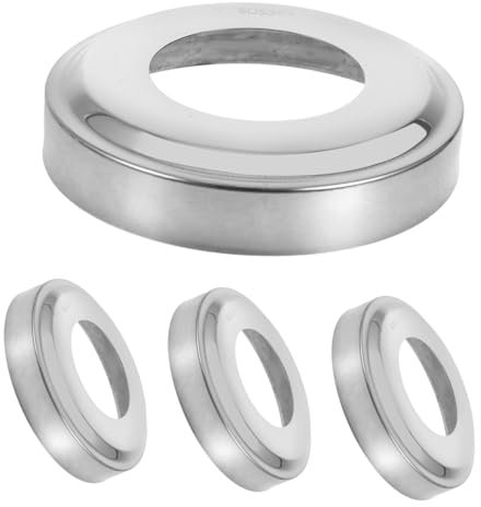 PAMINGONO 4 Pièces Détachées Pour Échelle De Bassin Rampe Enterrée Remplacement De Plaque De Base Ronde Pour Poteaux De Garde-corps De Rechange Pour Bassins Creusés