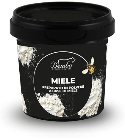 Preparato in Polvere a base di Miele 65 g - Dolcificante Naturale, Pratico - Ideale per Tè, Caffè, Dolci e Ricette Salate - Alternativa al Miele Liquido - Senza Allergeni e Facile da Conservare