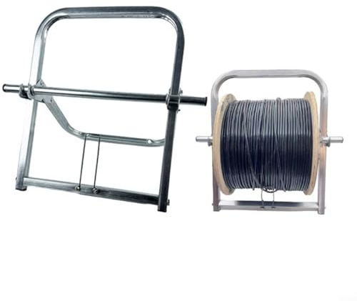 CWOQOCW Single Axle Cable Caddy 41X33cm, Industrial Wire Rack Dispenser Single Axle Cable Reel Holder Organizer For Electrical Supplies 30Cm Capacity