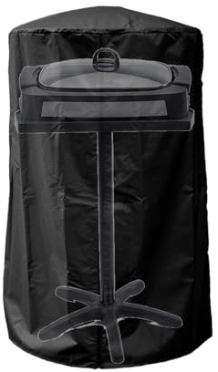 Funda impermeable para calentador de patio, tela Oxford, cubierta para exteriores, envoltura para calentador, protección de longitud completa con cordón seguro, patio de propano para uso en invierno