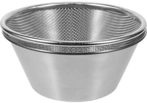 KOCKSHION Set Scolapasta in Acciaio Inossidabile 304 Cesto e Bacinella da 580ml, Leggero e Compatto per Lavaggio di Frutta e Verdura in Cucina