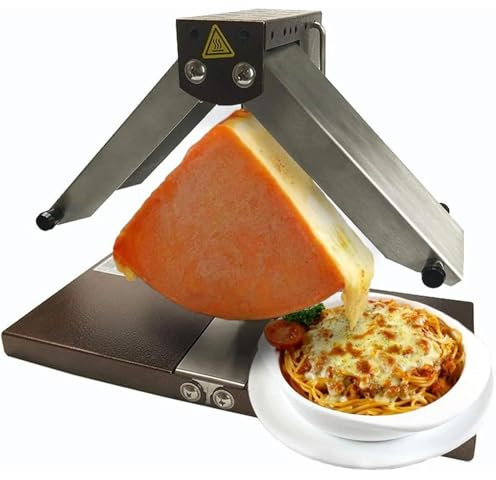 VzxCrue Fundidor De Queso para Raclette, MáQuina EléCtrica Comercial, Calentador De Queso para Raclette Tradicional De Calentamiento RáPido, para Restaurante