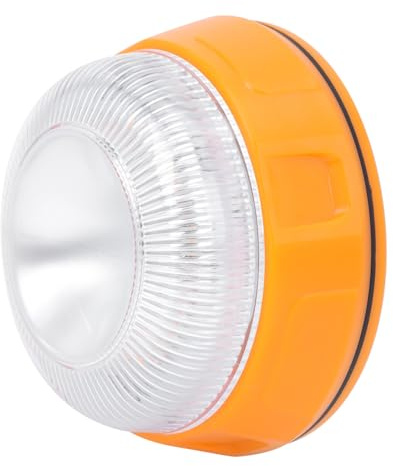 ARTSEWPLY Luz de Emergencia Amarilla para Coche LED Intermitente y Base Magnética, Material Abs Resistente para Señalización de Seguridad en Vehículos de Emergencia