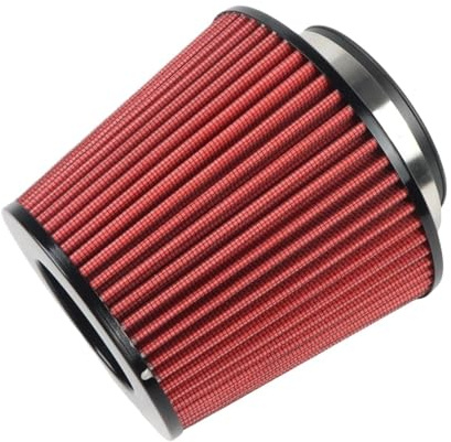 Prese D'aria per Cofano 1 filtro a cono di aspirazione dell'aria rosso da 3,5 pollici e 89 mm, ricambio per a secco, accessori per auto Finitura Per Presa D'aria