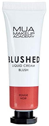 MUA Makeup Academy Blushed Liquid Cream Blusher, Highly Pigmented for Cheeks & Lips, Rouge Noir, 10ml - Vegan & Cruelty Free