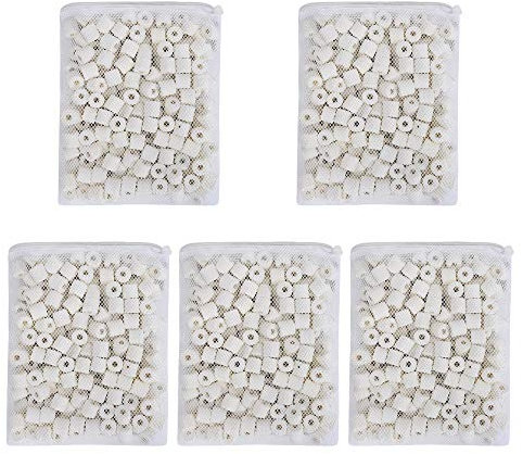 Aquarium Fitler Media Ceramic Rings, Bio Ceramic Filter Media for Pond Fish Tank Canister Filter (10 lbs)