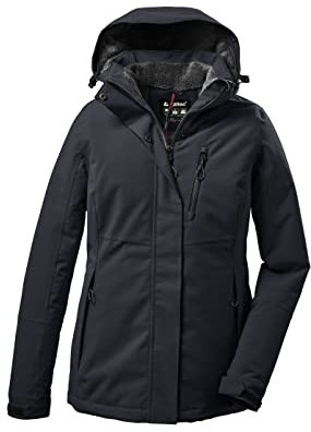 killtec Damen Funktionsjacke mit abzippbarer Kapuze KOW 170 KG WMN JCKT, dunkelnavy, 20, 38030-000