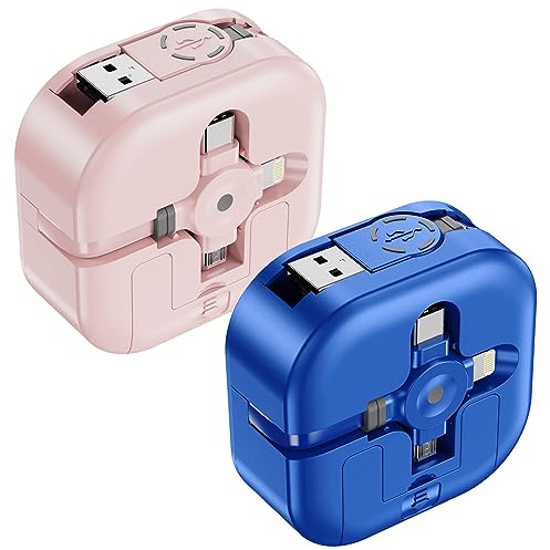 SchnellladLekabel Ladekabel,USB Ladekabel Mehrfach | SchnellladLekabel, Multi USB Kabel 4.5A, Lightning/Typ C/Micro USB, Für Samsung Galaxy, iPhone, LG, Huawei, Sony, PS, Tablets