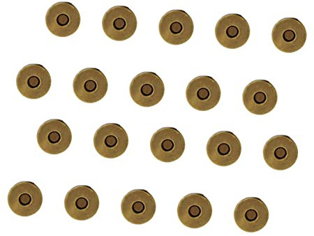 STOBOK Handtaschengurte – 20 Stück Magnetverschlüsse Für Taschen Kleidung Bastelarbeiten
