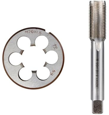 FUYUMIC 2-teiliges Gewindeschneidset for die Linke Hand M3-M20 HSS Metrisches Gewindebohrer for Metallbearbeitungsgewindebohrer Gewindeschneider Schraubgewindebohrer(2pcs M12x1.25)