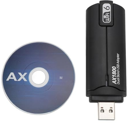 Adaptador WLAN Stick USB para PC 1800Mbps USB 3.0 Dual Band 5G 2.4GHz/5.8GHz WiFi 6 Adaptador PC para Victorias 10 11