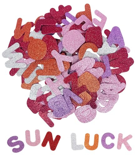 Moosgummi Buchstaben Groß, 196 Stück | Aus EVA-schaum, für DIY-Projekte, Dekorationen, für den Schulanfang